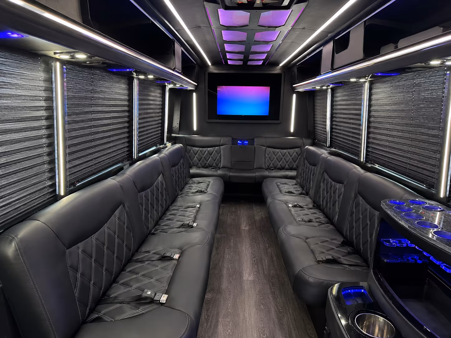 ameris bank amphitheatre alpharetta entertainment scene party bus