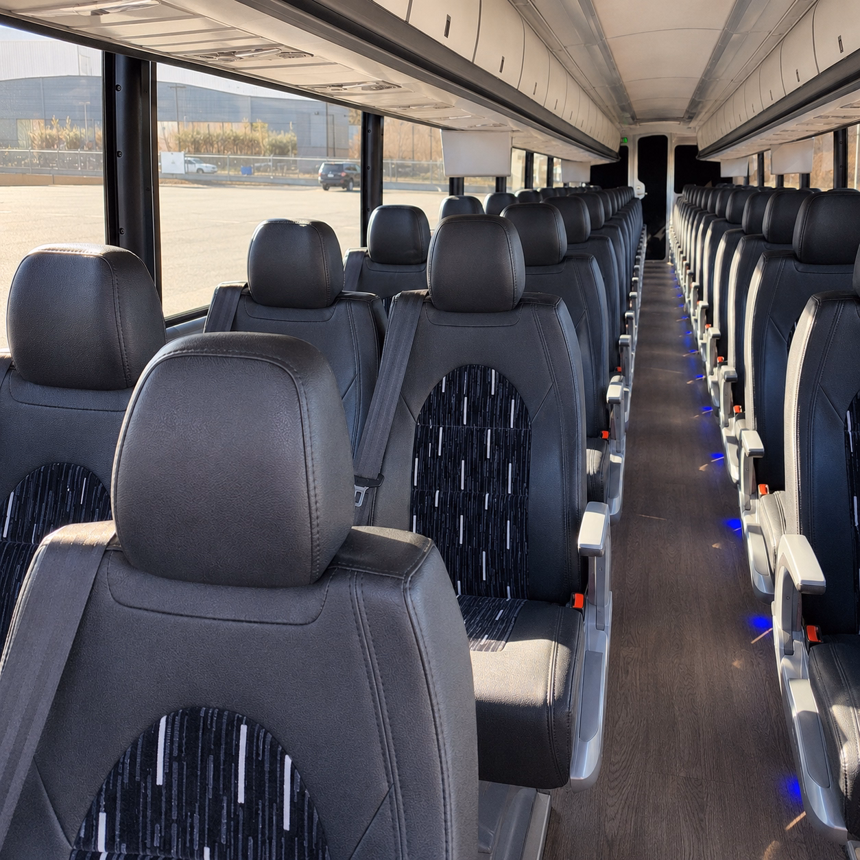 johns creek charter bus interior